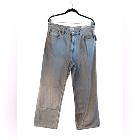 We The Free Tinsley Jeans Size 31 Light Wash Baggy High Rise Straight Leg - Picture 4 of 13